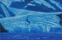 etching titled Glacier, Prince William Sound, Alaska