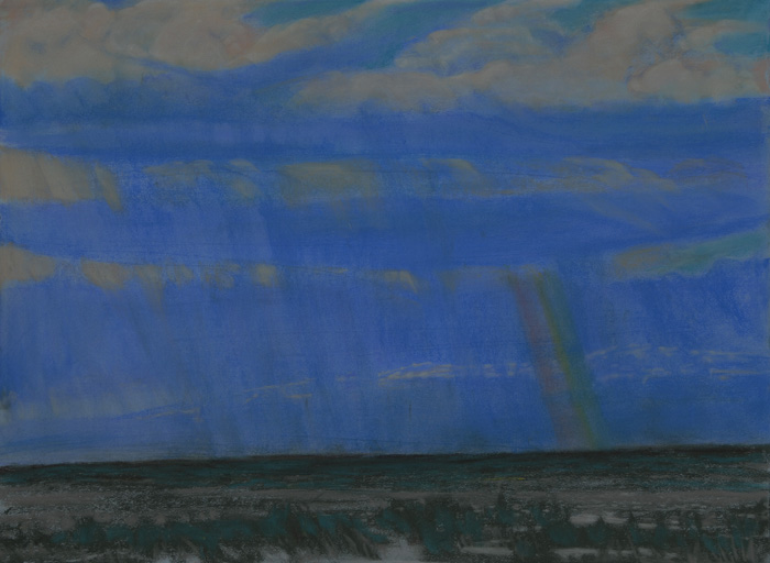 drawing titled Sky Over Steens Mountain,One