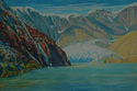 painting titled Approaching Sawyer Glacier Oil Painting