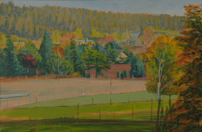 painting titled East View Over Pasture,October